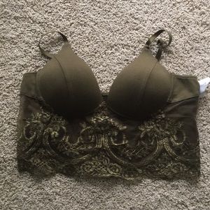 Green Lace Bralette/Top